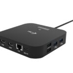 i-tec USB-C Docking Station with DisplayPort 4K PD Ethernet and Support for 2 Monitors Black (C31DUALHDMIDOCKPD)