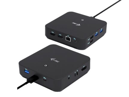 i-tec USB-C Docking Station with HDMI/DisplayPort 4K PD Ethernet and Support for 3 Monitors Black (C31TRIPLEVIDEODPPRO)