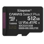 Kingston Canvas Select Plus microSDXC 512GB Class 10 U3 V30 A1 UHS-I