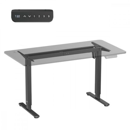Ergo Office Er-400 B Πτυσσόμενη Βάση Γραφείου Μεταλλική Γραφείο με Ρεγουλατόρο Μαύρη 112x50x70cm