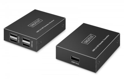Digitus Usb Hub Extender Da-73120 4 X Ports Usb-a 2.0 150m Use Cat 6 Higher Black
