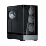Zalman P40 Prism Gaming Midi Tower Computer Case with Side Window and ARGB Lighting Black