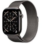 Watch Series 11 GPS + Cellular koperta 46 mm z tytanu w kolorze łupku, bransoleta mediolańska w kolorze łupku S/M