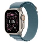 Watch Ultra 3 GPS + Cellular 49mm  Koperta 49 mm z tytanu w kolorze naturalnym Opaska Alpine w kolorze jasnoniebieskim - rozmiar S