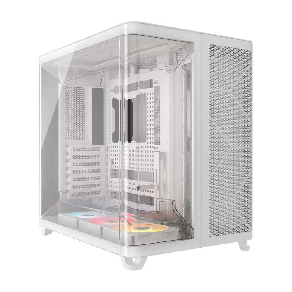 991445_2078161.jpeg Corsair AIR 5400 RS-R ARGB Gaming Midi Tower Computer Case with White Side Window - Image 1