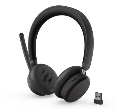 992217_2069021.jpeg Lenovo Wireless On Ear Multimedia Headphone with Microphone USB-C 4XD1S19777 - Image 1