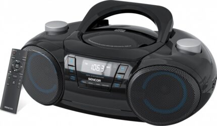 Sencor Portable Audio System with USB Bluetooth Radio in Black Colour