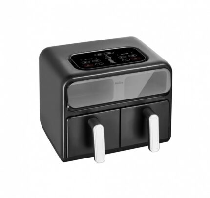 Amica Air Fryer with Double Detachable Bucket 8lt Black 1367586