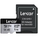 Karta pamięci microSD 1TB C10 A2 U3 V30 205/150MB/s Silver Plus