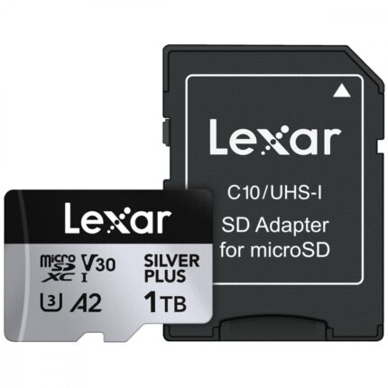 Karta pamięci microSD 1TB C10 A2 U3 V30 205/150MB/s Silver Plus