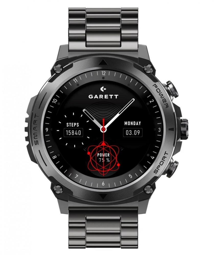 995396_2072482.jpeg Smartwatch Garett Atom czarny stalowy - Image 1
