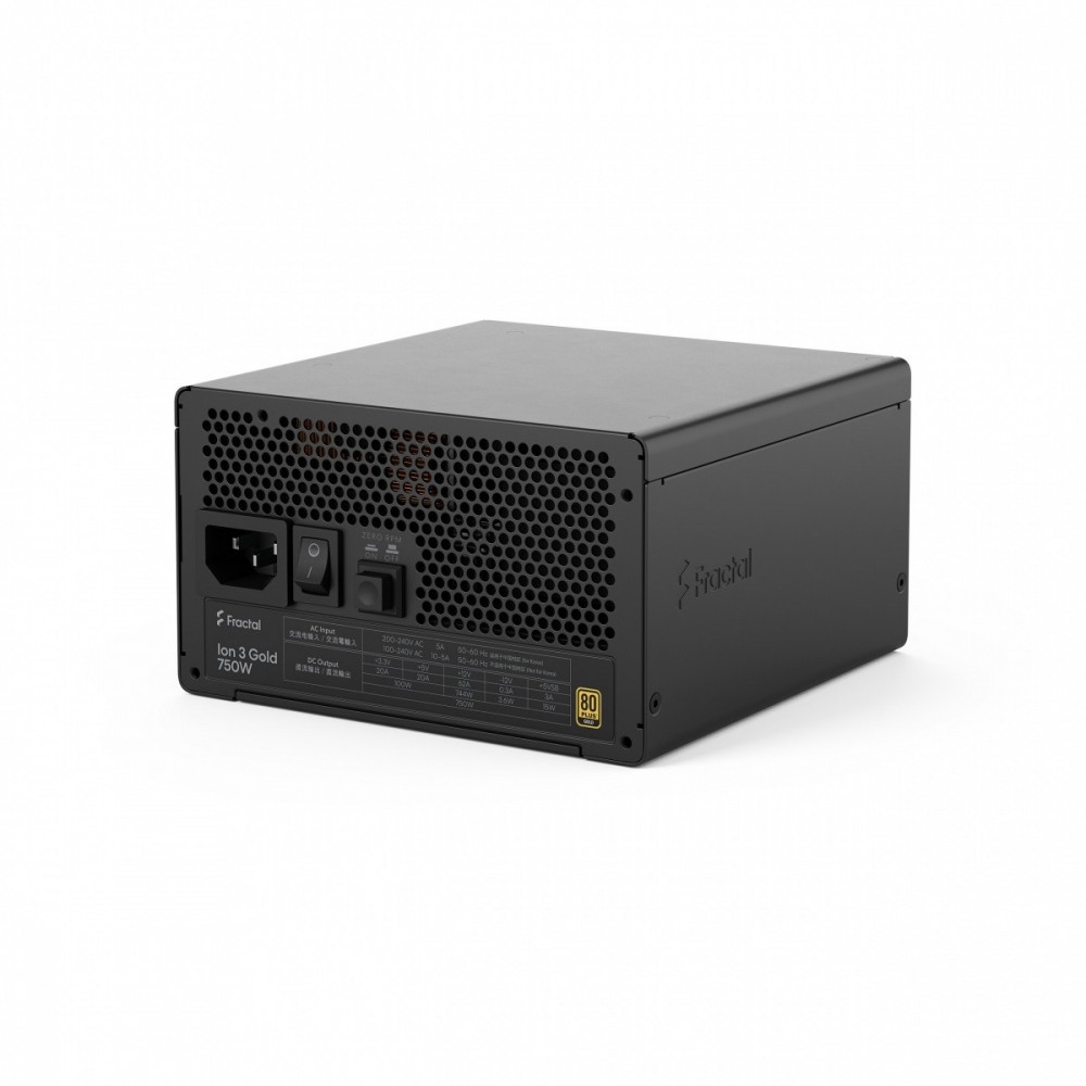 999894_2087060.jpeg Fractal Design ION Gold 750W Black Computer Power Supply Full Modular 80 Plus Gold - Image 1