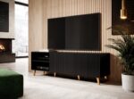 Cama RTV cabinet PAFOS 150x42x52 Black matt - Image 5