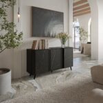 Cama VOLARE chest of drawers 151 x 39 x 75 cm black/san sebastian - Image 2