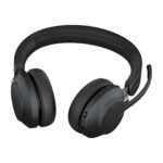Jabra Evolve2 65 VOIP Headset Link380a UC Stereo Desk Stand Black (26599-989-989) - Image 4