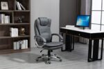 Activejet heated office chair with massage YK7304 grey - Image 11