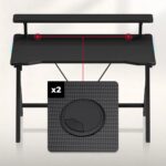 Huzaro Hero 1.9 RGB Gaming Desk Black - Image 6