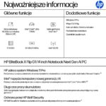 HP EliteBook X Flip G1i Ultra 7 268V 14.0 WUXGA IPS 800nits HP Sure View AG 32GB LPDDR5 SSD1TB Intel Arc Cam  IR 5.0Mpx AI 68Wh W11Pro 3Y Onsite - Image 3