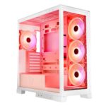 Modecom Volcano Space Apex ARGB Gaming Midi Tower Computer Case with Side Window White - Image 37