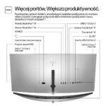 HP 734pm Series 7 Pro Ultrawide IPS Curved Monitor 34" QHD 3440x1440 With Response Time 5ms GTG Silver - Image 2
