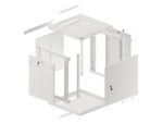 Lanberg 19'' 12U/600x600mm Επιτοίχια Rack Cabinet 12U 60x60x64.57cm Gray WF01-6612-00S - Image 5