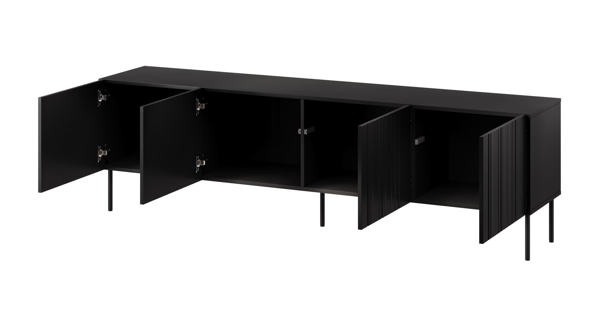 Cama RTV cabinet ISLA 200x40x60 mat black - Image 1