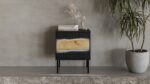 Cama INSERTO bedside cabinet  2 pcs  50x40x61.5 cm  black + LED - Image 7