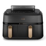 Philips Air Fryer with Double Detachable Bucket 9lt Black NA552/00 - Image 5