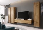 TV Stand Vigo Wotan Oak 180x30x40cm - Image 3