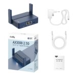 Cudy AX3000 wireless router Gigabit Ethernet Dual-band (2.4 GHz / 5 GHz) Blue - Image 3