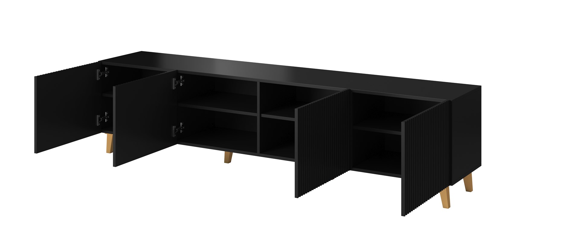 Cama RTV cabinet PAFOS 200x42x52 Black matt - Image 1