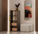 ALMA CHEST OF DRAWERS  ANTHRACITE/ARTISAN OAK - Image 7