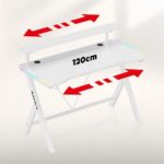 Huzaro Hero 1.9 RGB White Gaming Desk - Image 3