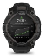 Garmin Instinct 3 AMOLED Aluminium 45mm Waterproof Smartwatch with Heart Rate Monitor (Black with Black Band) - Image 7