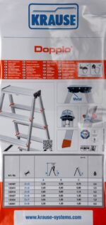 Krause Dopplo double-sided step ladder silver - Image 4