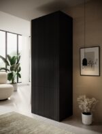 Cama Rectangular Loft Closet from MDF in Black Colour 90x55.5x45cm SZFCMMOTW0012 - Image 6