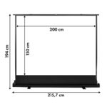 Maclean Energy Οθόνη Προβολής Projector Δαπέδου με Λόγο Εικόνας 4:3 / 100" - Image 8