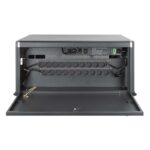 Manhattan Laptop Charging Cabinet Desktop via AC Adapter (EU) 20-bay  Install device's AC Adapter (power cables) into unit  Suitable for ALL laptops (to 16 )  iPads  MacBooks  Chromebooks  other portable devices  Bays 380x30x280mm  Cart  Lockable - Image 2