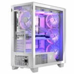 Modecom Volcano Perun Apex Gaming Midi Tower Computer Case with Side Window and RGB Lighting White - Image 4