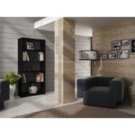Topeshop R80 CZERŃ office bookcase - Image 3