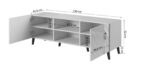 RTV cabinet ABETO 150x42x52 graphite/gloss - Image 7
