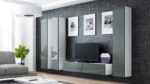 TV Stand Vigo White and Gray Gloss M140xD30xH40cm - Image 7