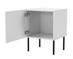 Bedside Tables Bis Wooden White 2 Pieces 45x39x59cm - Image 2