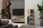Floor Cabinet Kamaro Brown 53.5x40x146cm - Image 7