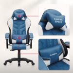 Huzaro Force 2.7 Black Carbon Gaming chair Blue - Image 2