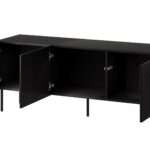 RTV cabinet SIENA 150.5x40x60 black matt