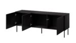 RTV cabinet SIENA 150.5x40x60 black matt