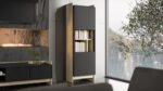 Cama PORTO 59x38x180 display cabinet oak/black - Image 2