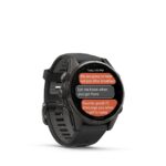Garmin Fenix 8 Titanium 43mm Waterproof Smartwatch with Heart Rate Monitor (Sapphire, Carbon Grey Dlc Titanium With Black/pebble Grey Silicone Band) - Image 3