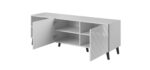 RTV cabinet ABETO 150x42x52 white/white glossy - Image 4